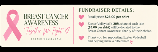 Exeter Volleyball Breast Cancer Awareness Tee