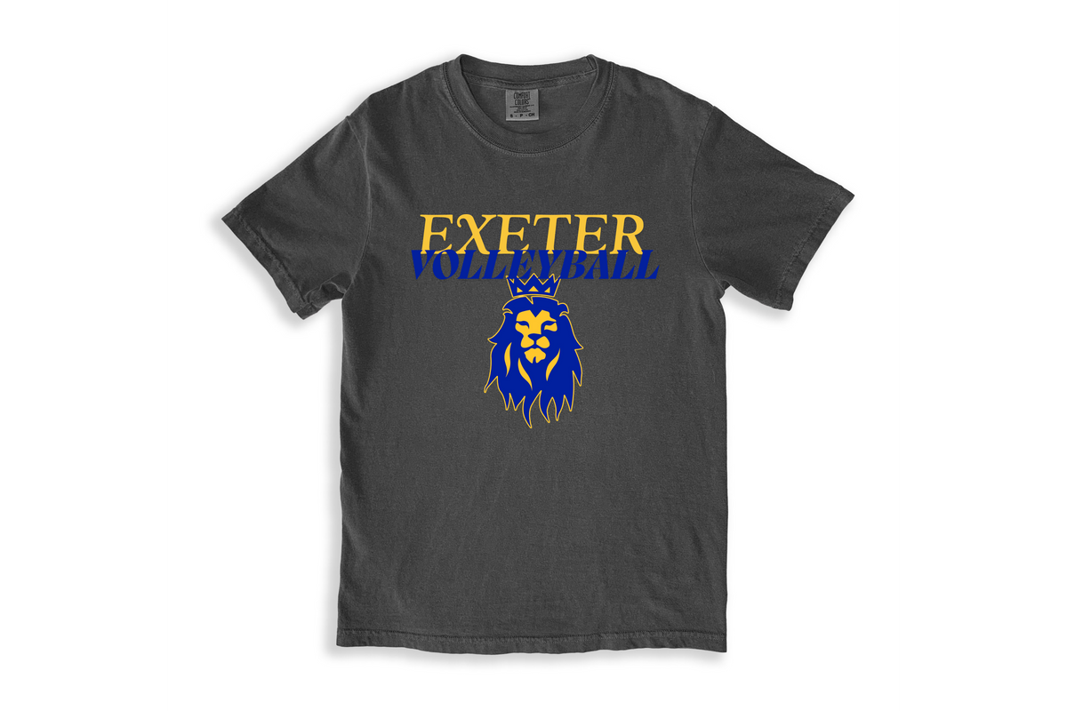 Exeter Volleyball Lion Spirit Tee – Pepper