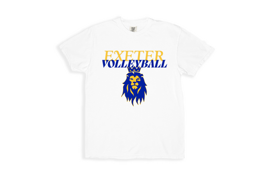Exeter Volleyball Lion Spirit Tee – White